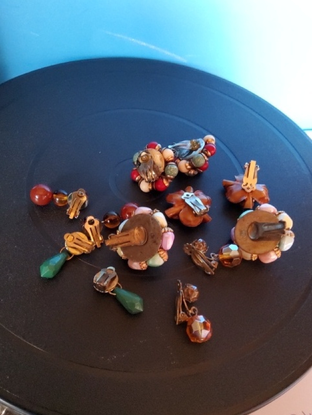 Bundle Clip-on Earrings Glass/acrylic - Picture 4 of 6